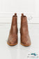 Love The Journey Stacked Heel Chelsea Boot In Chestnut Shoes