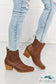 Love The Journey Stacked Heel Chelsea Boot In Chestnut Shoes