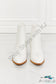 Love The Journey Stacked Heel Chelsea Boot In White Shoes