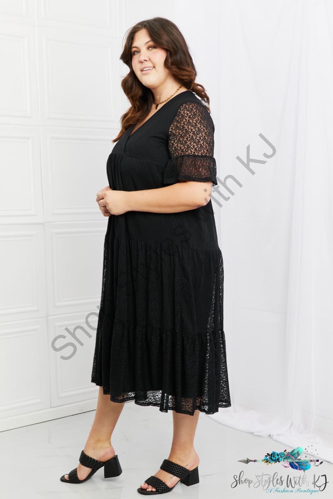 Lovely Lace Tiered Dress Dresses