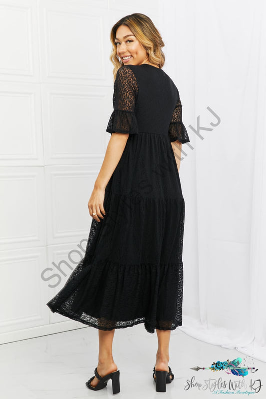 Lovely Lace Tiered Dress Dresses