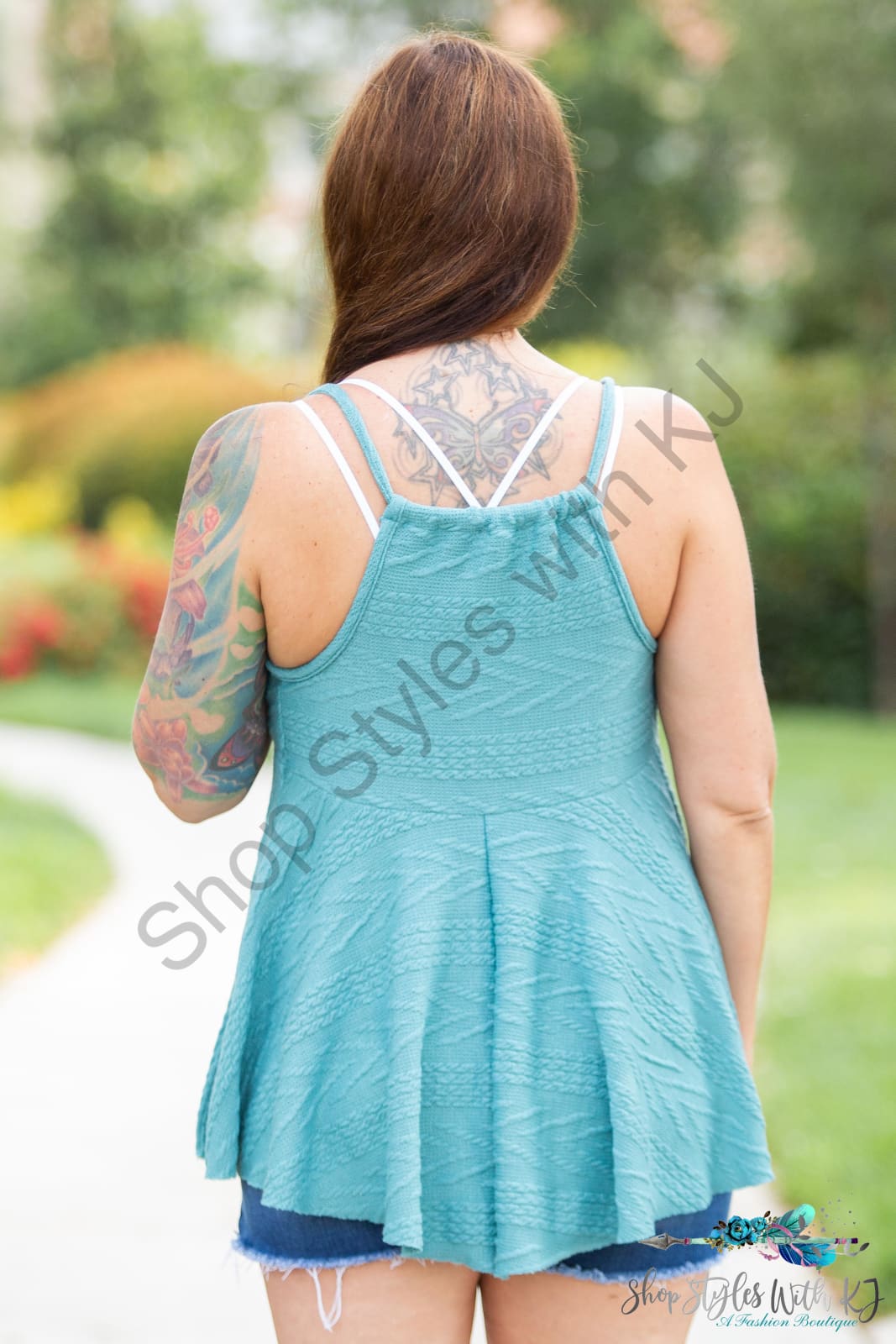 My Teal Empire Sweater Tank Springintospring