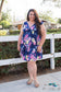 Navy Blooms Summer Dress Springintospring