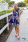 Navy Blooms Summer Dress Springintospring