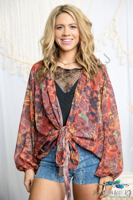 Perfect Paisley Kimono