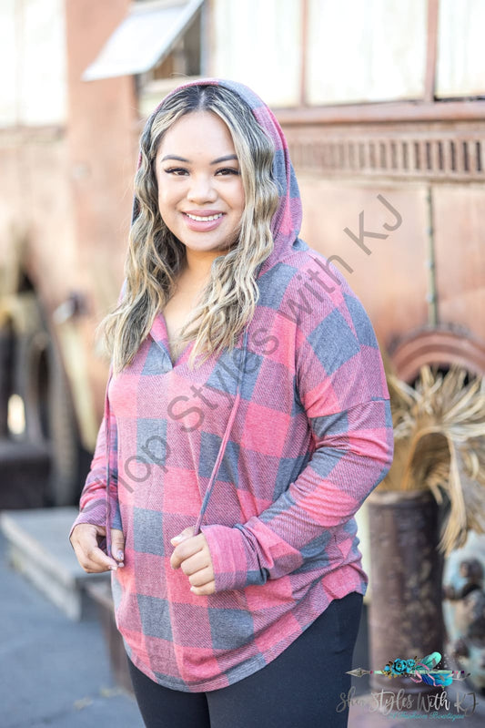 Plaid To Meet You Hoodie Lastcall