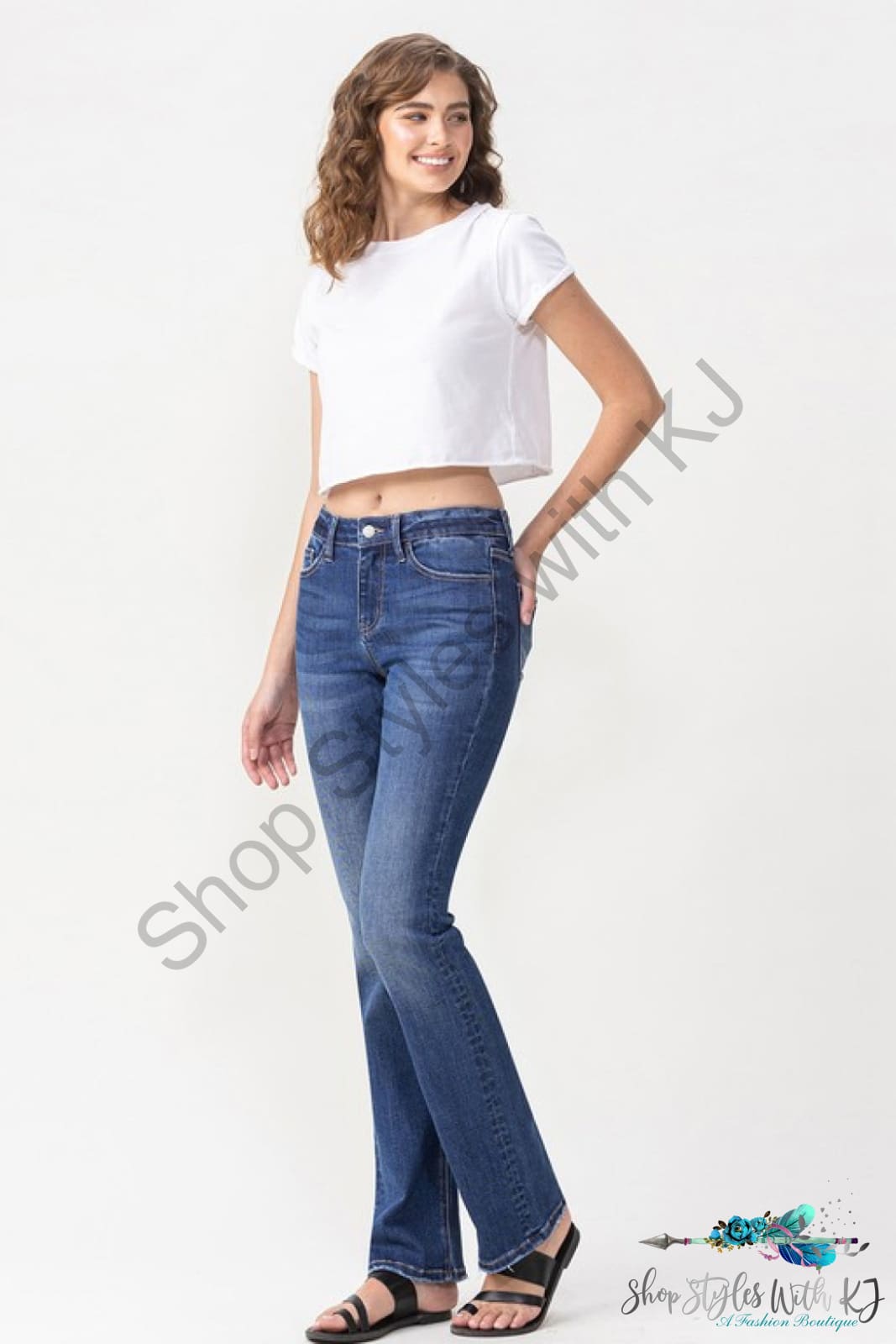 Rebecca Midrise Bootcut Jeans Pants