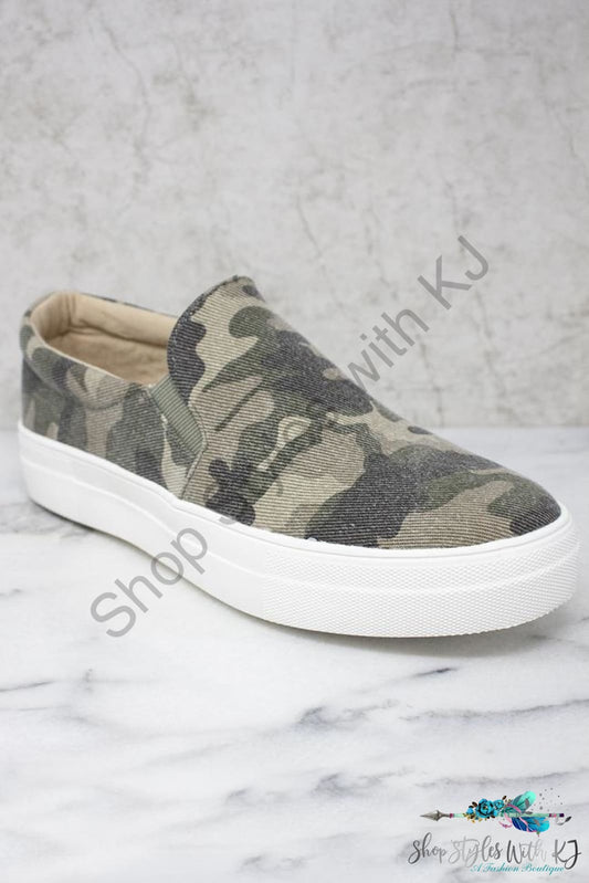 Slip Into Style On Sneakers - Camo Springintospring