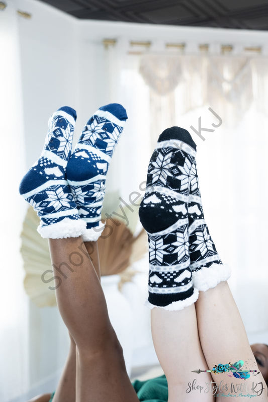 Snowflake Fleece Lined Socks Accessories
