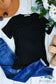 Sophie Pocket Tee - Black Shirts & Tops