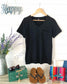 Sophie Pocket Tee - Black Shirts & Tops