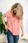 Staple Short Sleeve Top - Coral Shirts & Tops