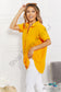 Summer Breeze Gauze Short Sleeve Shirt In Mustard Shirts & Tops