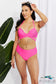 Summer Splash Halter Bikini Set In Pink Swimwear