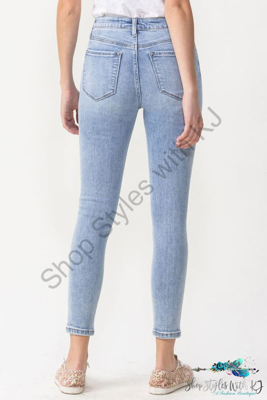 Talia High Rise Crop Skinny Jeans Pants