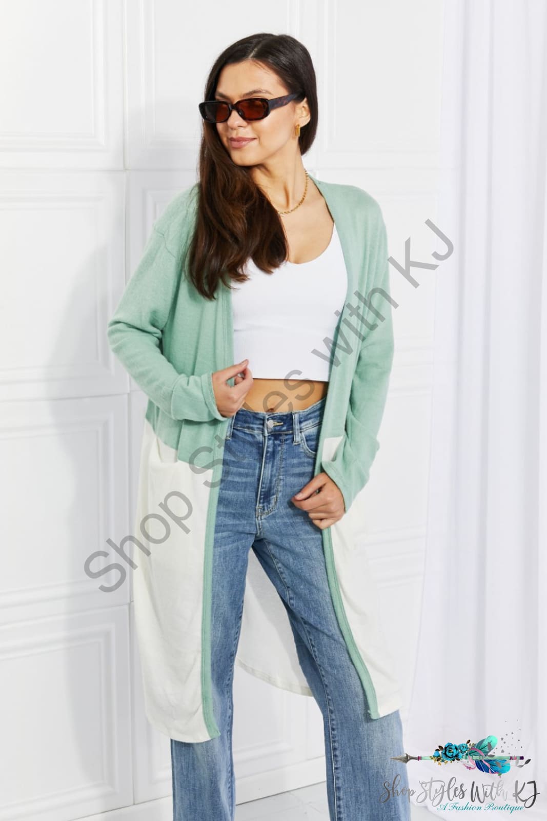 Until You Came Color Block Duster Cardigan Sweaters & Cardigans