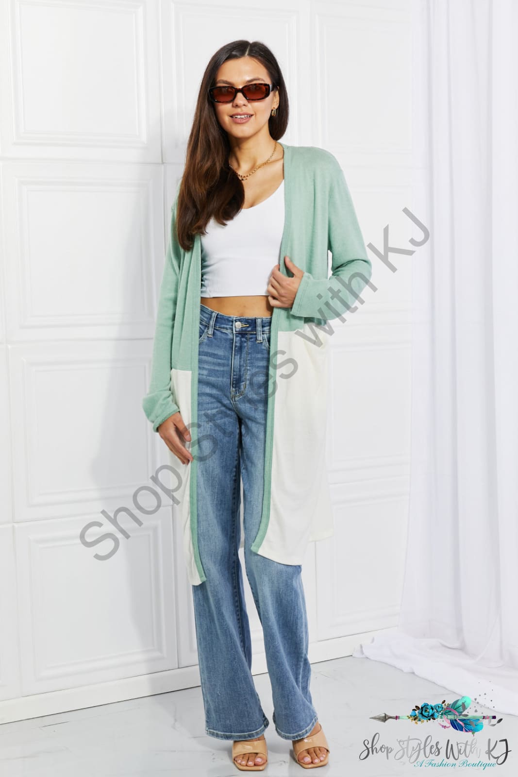 Until You Came Color Block Duster Cardigan Sweaters & Cardigans