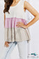 Watching The Sunset Color Block Babydoll Top Shirts & Tops