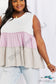 Watching The Sunset Color Block Babydoll Top Shirts & Tops