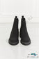 Work For It Matte Lug Sole Chelsea Boots In Black Shoes